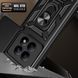 Чехол Hide Shield для Xiaomi Poco M8 5G бампер противоударный с подставкой кольцом Black