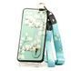 Чехол Lanyard для Samsung Galaxy M12 2021 / M127 бампер с ремешком Cyan