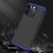 Чехол GKK 360 для Iphone 13 Pro Бампер противоударный Black-Blue