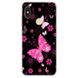 Чехол Print для Xiaomi Redmi Note 5 / Note 5 Pro Global силиконовый бампер Butterflies Pink