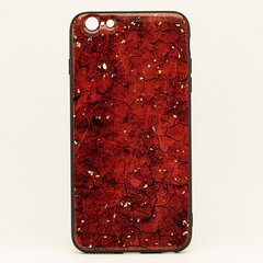 Чехол Epoxy для Iphone 6 Plus / 6s Plus бампер мраморный Red