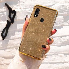Чохол Shining для Samsung Galaxy A30 2019 / A305F Бампер блискучий Gold