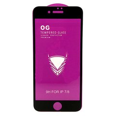 Защитное стекло OG 6D Full Glue для Iphone SE 2020 черное