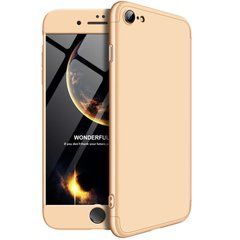 Чехол GKK 360 для Iphone SE 2022 Бампер оригинальный без вырезa Gold