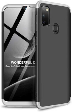 Чехол GKK 360 для Samsung Galaxy M30s 2019 / M307 бампер оригинальный Black-Silver