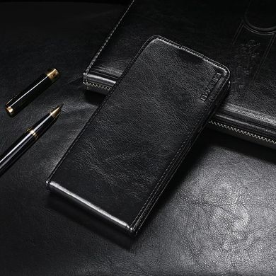 Чехол Idewei для Xiaomi Redmi Note 10 / Note 10s флип вертикальный кожа PU Черный