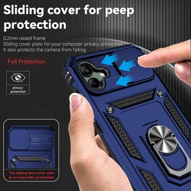 Чехол Hide Shield для Samsung Galaxy A04 / A045 бампер противоударный с подставкой Blue