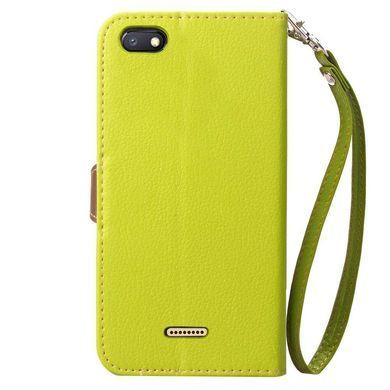 Чохол Leaf для Xiaomi Redmi 6A книжка шкіра PU Green