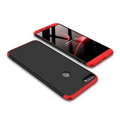 Чехол GKK 360 для Huawei Y7 2018 / Y7 Prime 2018 (5.99") бампер оригинальный Black-Red