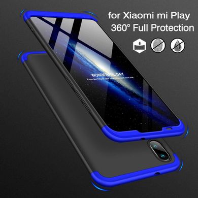 Чехол GKK 360 для Xiaomi Mi Play бампер оригинальный Black-Blue