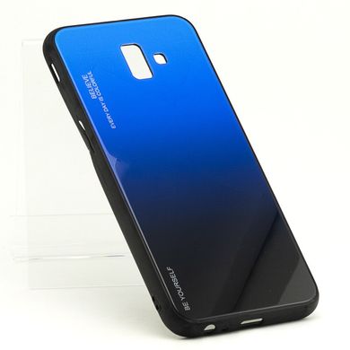 Чехол Gradient для Samsung J6 Plus / J610 бампер накладка Blue-Black