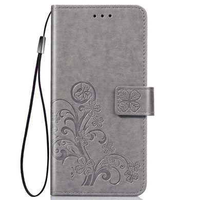 Чехол Clover для Xiaomi Redmi 9 книжка кожа PU серый