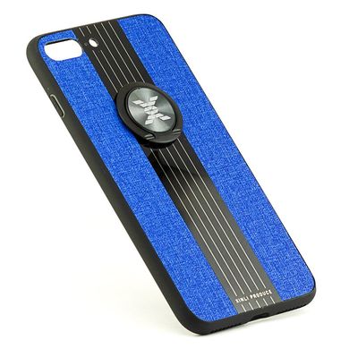 Чохол X-Line для Iphone 7 Plus / Iphone 8 Plus бампер накладка з підставкою Blue