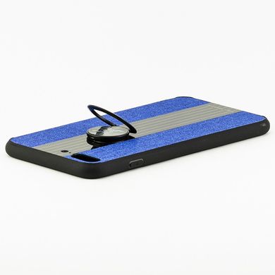 Чехол X-Line для Iphone 7 Plus / Iphone 8 Plus бампер накладка с подставкой Blue