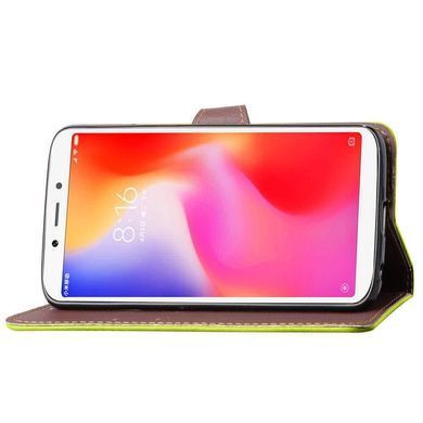 Чохол Leaf для Xiaomi Redmi 6A книжка шкіра PU Green