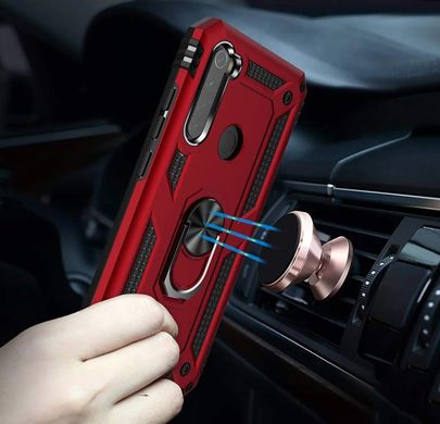 Чехол Shield для Xiaomi Redmi Note 8 бампер противоударный красный