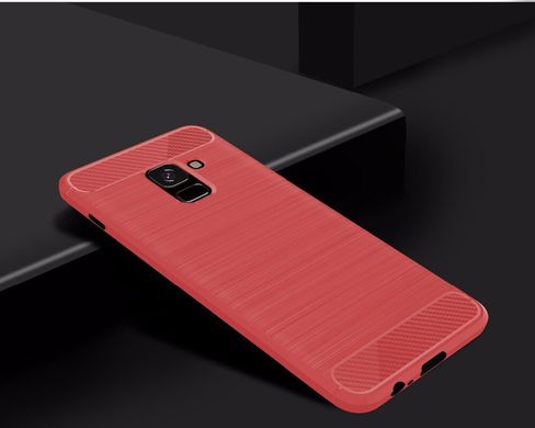 Чохол Carbon для Samsung J6 2018 бампер Red