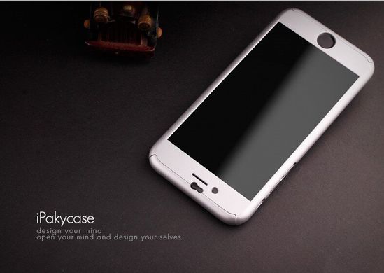 Чехол Ipaky для Iphone 6 / 6s бампер + стекло 100% оригинальный silver 360