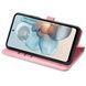Чехол Embossed Cat and Dog для Motorola Moto G04s книжка кожа PU с визитницей розовый