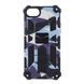 Чехол Military Shield для Iphone 6 Plus / Iphone 6s Plus бампер противоударный с подставкой Navy-Blue