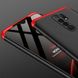 Чехол GKK 360 для Xiaomi Redmi 9 бампер противоударный Black-Red